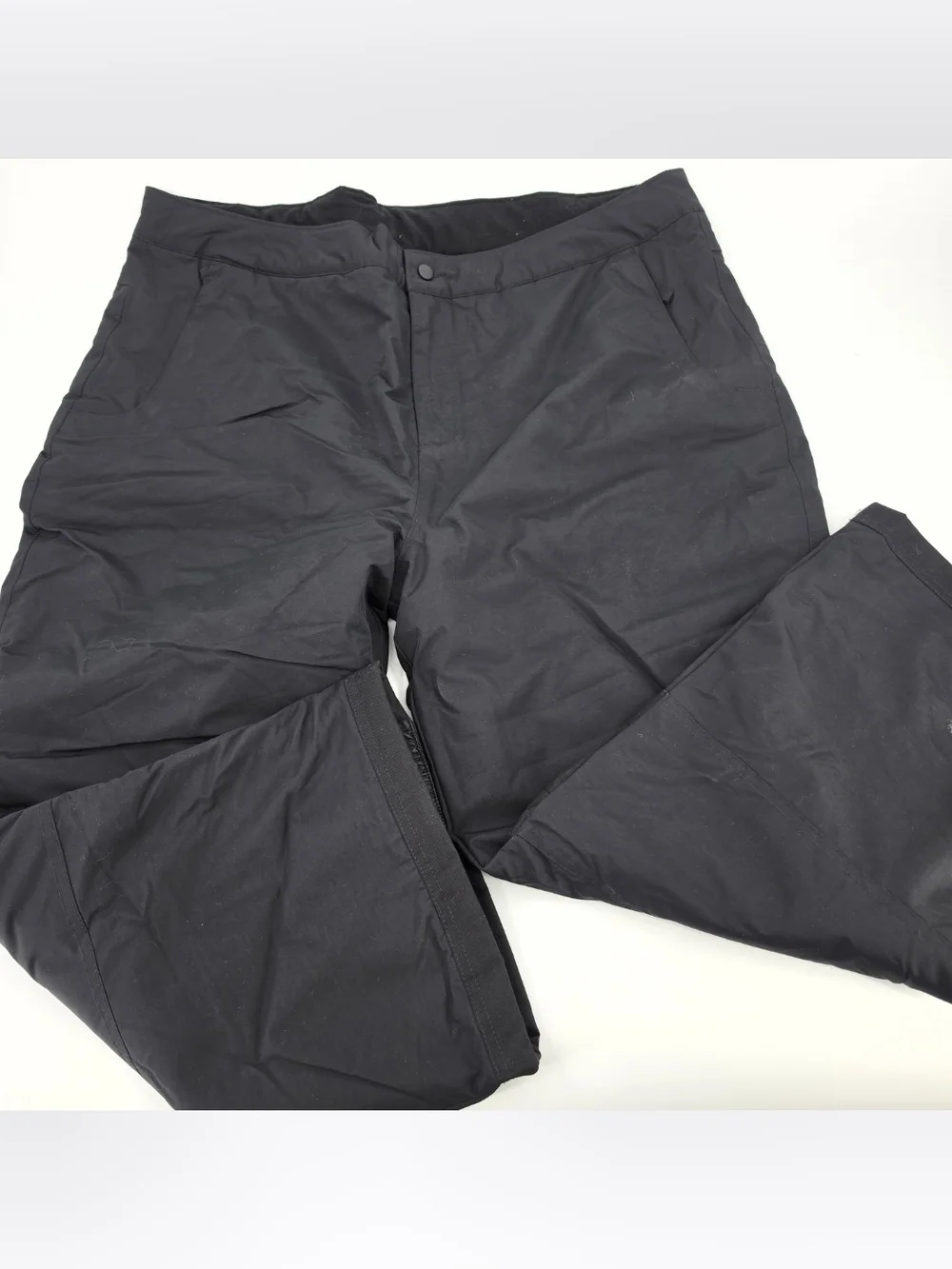 Lands End Ski Snow Pants Insulated Waterproof Womens Size 18/20 Black Zip Pocket
